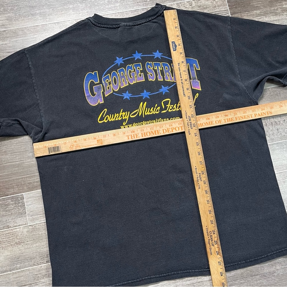 Vintage George Strait Country Music Concert T Shirt Black - Picture 6 of 6